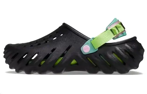 Crocs Echo EVA Clogs Unisex Black Green