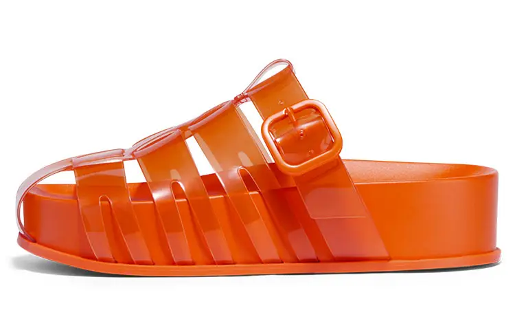 CHARLES&KEITH Pu Slippers Women's Orange