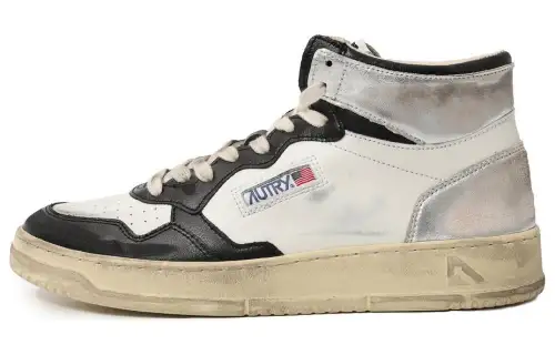 AUTRY Distressed High-top Sneakers