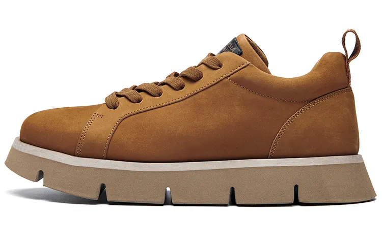 Anthony Miles Cow Leather Casual Shoes Men's Yellow