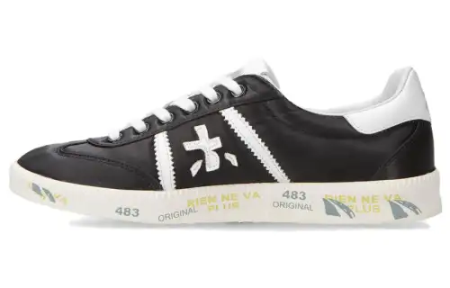 PREMIATA Bonnie Leather Low top Skateboard Shoes Women's Black