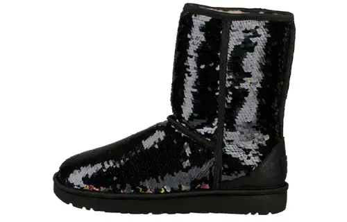 UGG Classic Short Sequin 'Black' Women's
