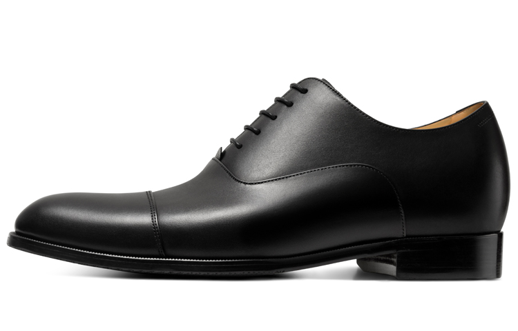 THOM WILLS Leather breathable universal black oxford shoes English style