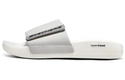 Skechers Hyper Slide Slip Resistant Abrasion Resistant Slide Slippers Men's Gray Black