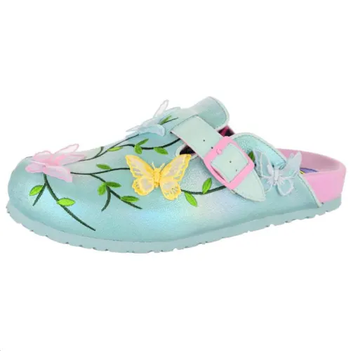 IRREGULAR CHOICE Closed Toe Slippers Women's Green