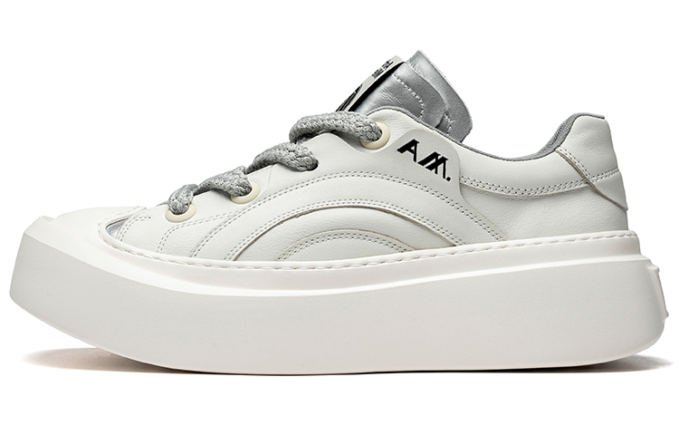 Anthony Miles Cow Leather Slip Resistant, Abrasion Resistant, Height Increasing Low top Skateboard Shoes Men's