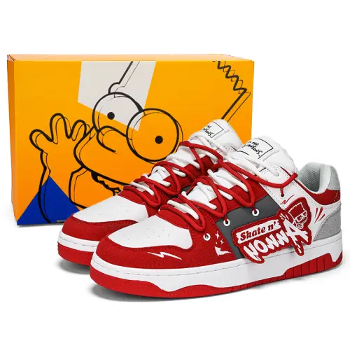 The Simpsons Low top Skateboard Shoes Unisex