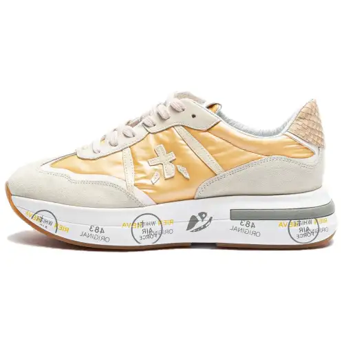 PREMIATA Low top Casual Shoes Women's Beige Yellow