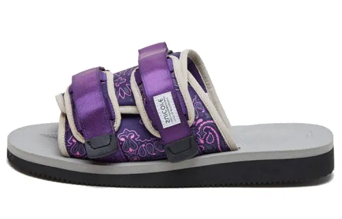Suicoke Rubber Sole Slide Slippers Men's Purple