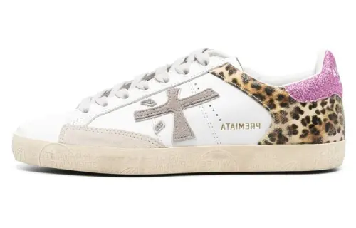PREMIATA Leopard Print Low top Skateboard Shoes Women's Brown