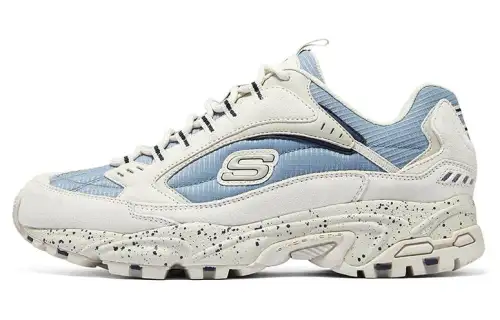 Skechers Stamina Open Country Shoes Abrasion Resistant Low top Casual Shoes Men's White Blue