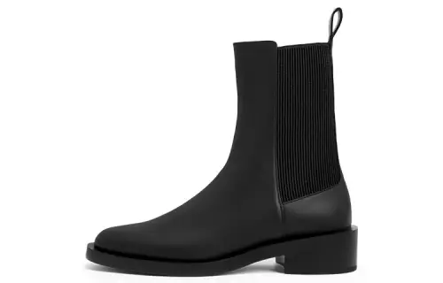 CHARLES&KEITH Chelsea Boots Women's Black/Dark Brown/Ecru