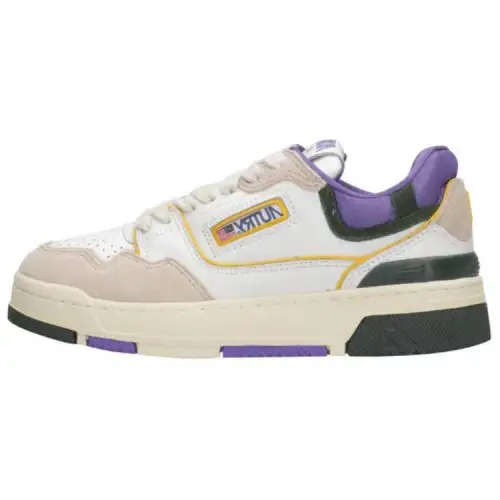 AUTRY Clc Low top Skateboard Shoes Women's Beige Purple
