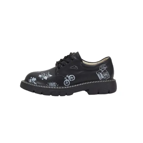 Teenie Weenie Cow Leather Fashion Trend Casual Shoes Women's
