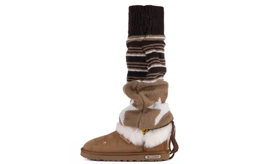 UGG CLASSIC MINI ADCDAVINCI Custom, Emotion Short Snow Boots Women's Brown