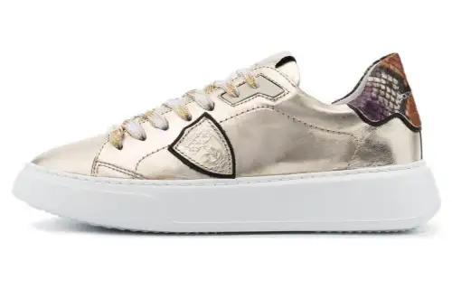 PHILIPPE MODEL Low top Skateboard Shoes Women's Gold