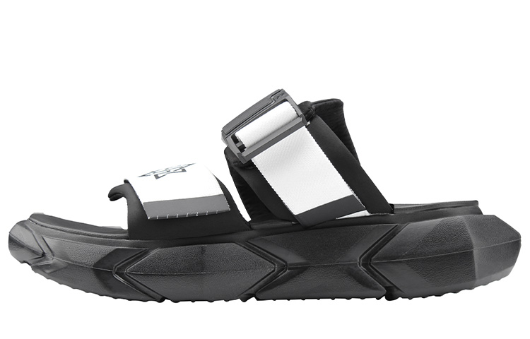 NORVINCY flying woven Velcro thick-soled anti-slip anti-odor cushioning high-end sandals breathable functional style simple color matching casual trendy one-line slippers high street seaside soft-soled beach sandals same style for men and women