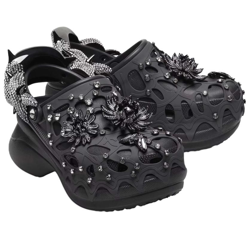 Crocs Classic Bae Clog Swarovski Black Women's