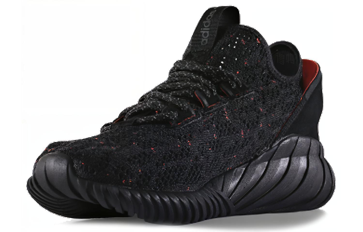 Кроссовки adidas originals Tubular Doom Sock Pk (черно-красные) — Чёрный / красный — фото 3