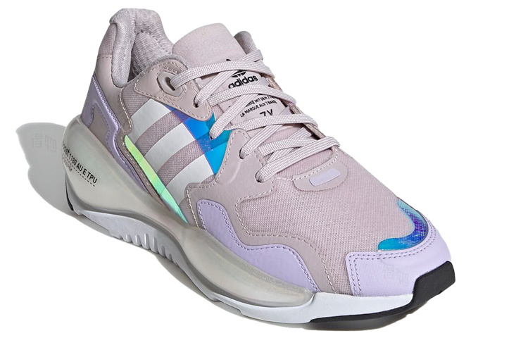 Женские кроссовки adidas originals ZX Alkyne W (фиолетово-белые) — Фиолетовый / белый — фото 3