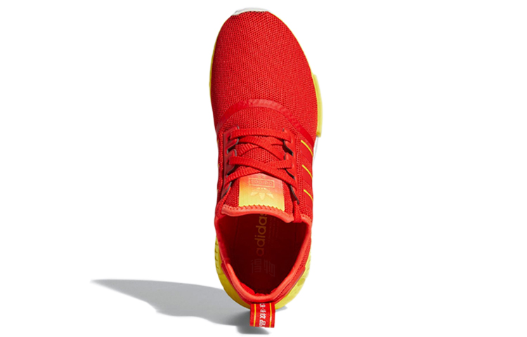 Кроссовки adidas originals NMD_R1 (красно-желтые) — Красный / жёлтый — фото 5