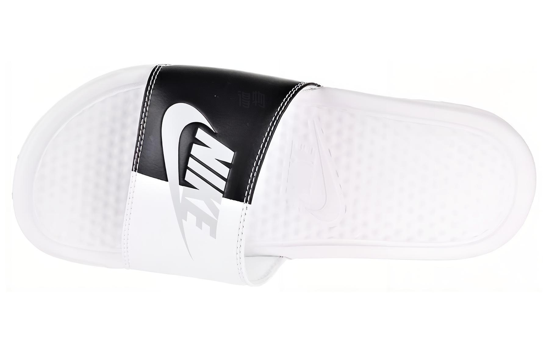 Унисекс шлепанцы Nike Benassi (черно-белые) — фото 3