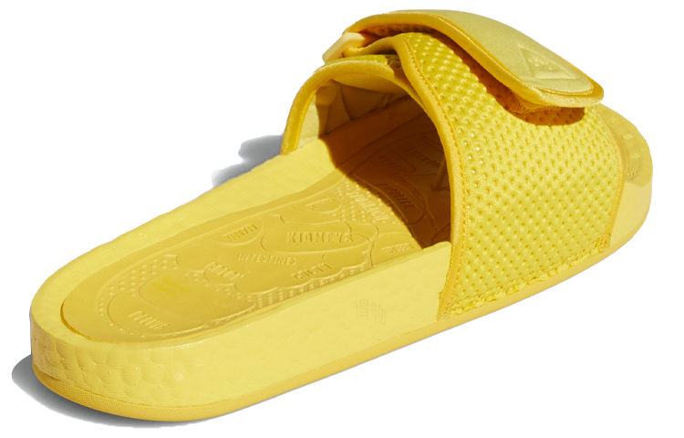 Шлепанцы adidas originals Chancletas Hu Slides (желтые) — Жёлтый — фото 4