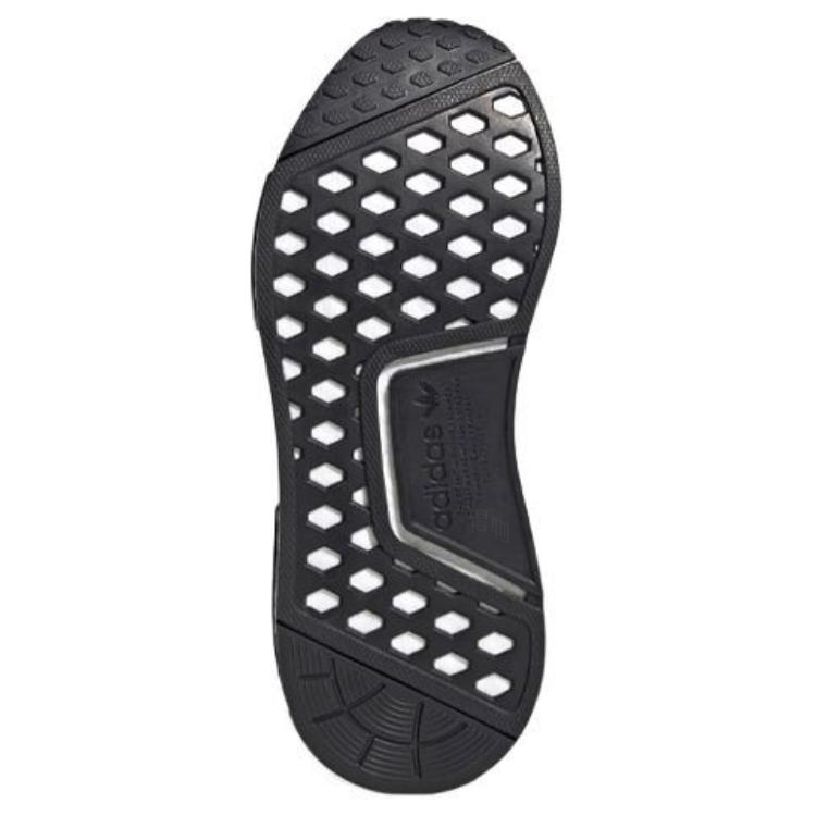 Мужские кроссовки adidas NMD_R1 (черно-бело-серебристые) — Чёрный / белый / серебристый — фото 6