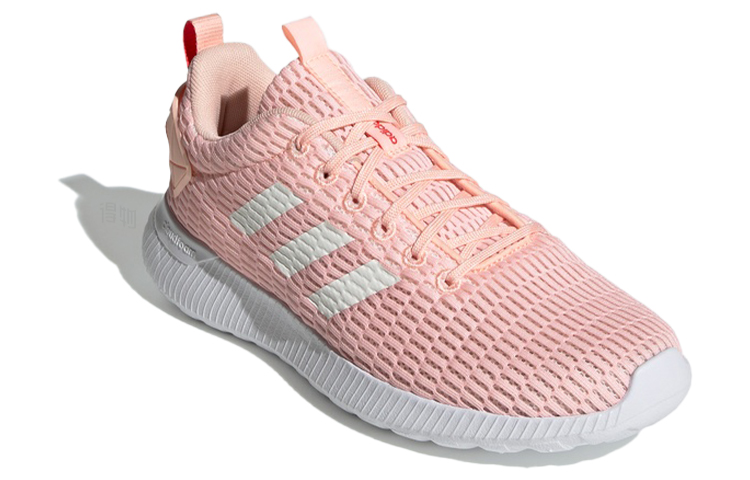 Женские кроссовки adidas neo Cloudfoam Lite Racer Climacool (розово-белые) — фото 3