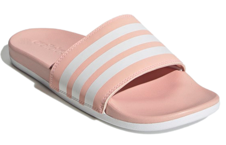 Женские шлепанцы adidas Adilette Comfort Slides (розово-белые) — фото 3