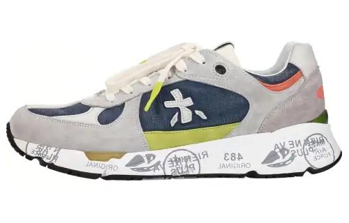 PREMIATA Leather Low top Casual Shoes Men's Gray