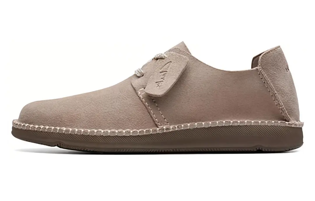 Clarks Cow Split Leather Men's Casual Shoes Men's Gray