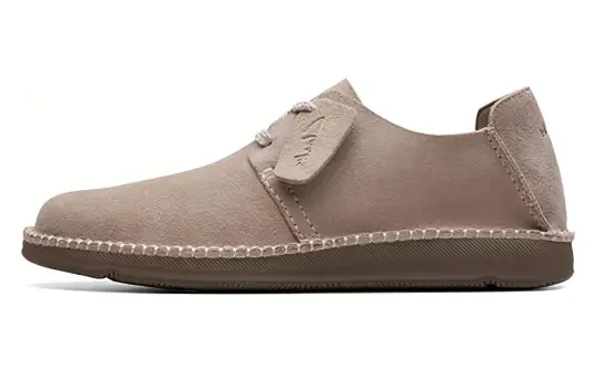 Clarks Cow Split Leather Men's Casual Shoes Men's Gray