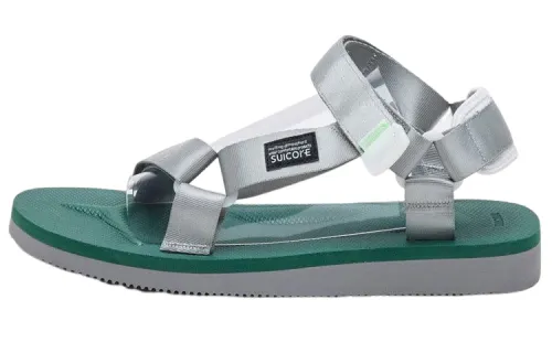 Suicoke Hook and loop Fashion Sandal Men's Gray Green
