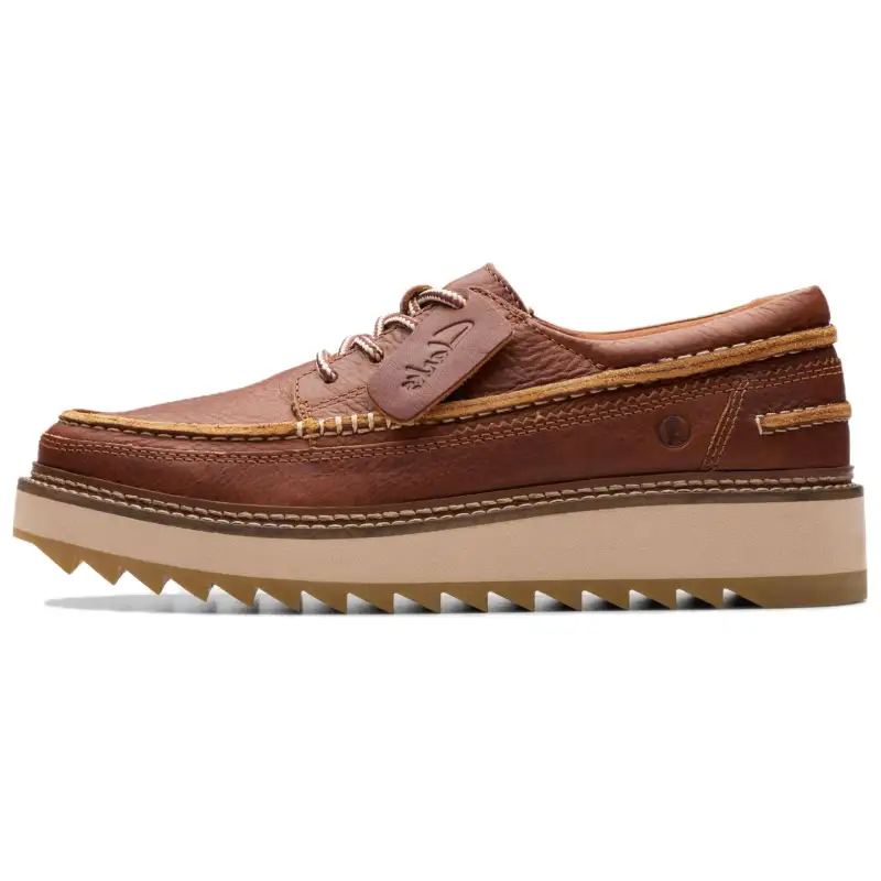 Clarks Leather Casual Shoes Men's Brown