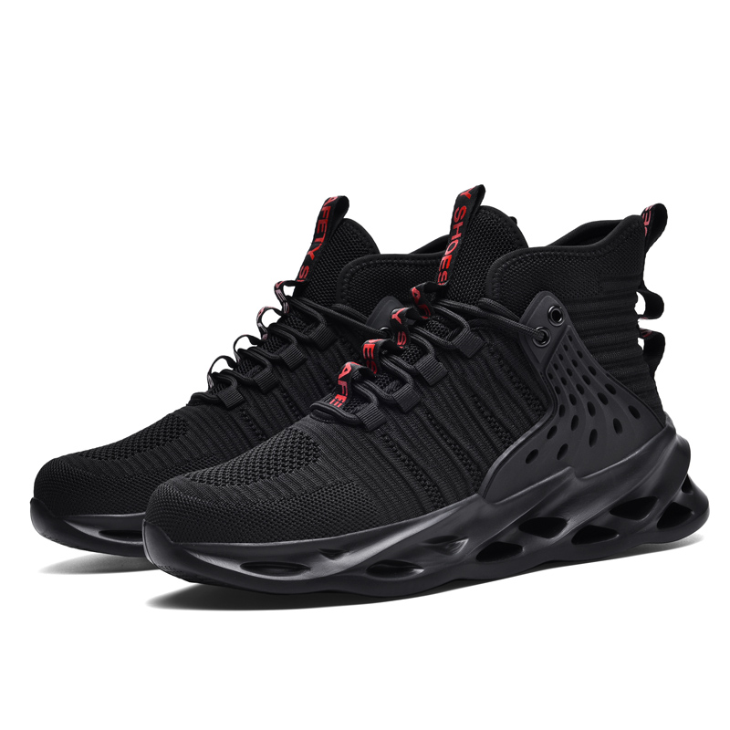 JANECO Fabric Slip Resistant Abrasion Resistant Slip Resistant Abrasion Resistant Mid top Outdoor Shoes Unisex