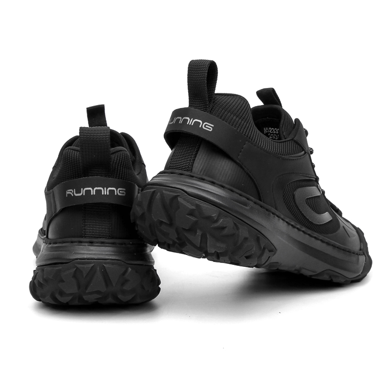 PALMPOLO Mesh Slip Resistant, Abrasion Resistant, Breathable Low top Mountaineering & Hiking Shoes Men’s Black
