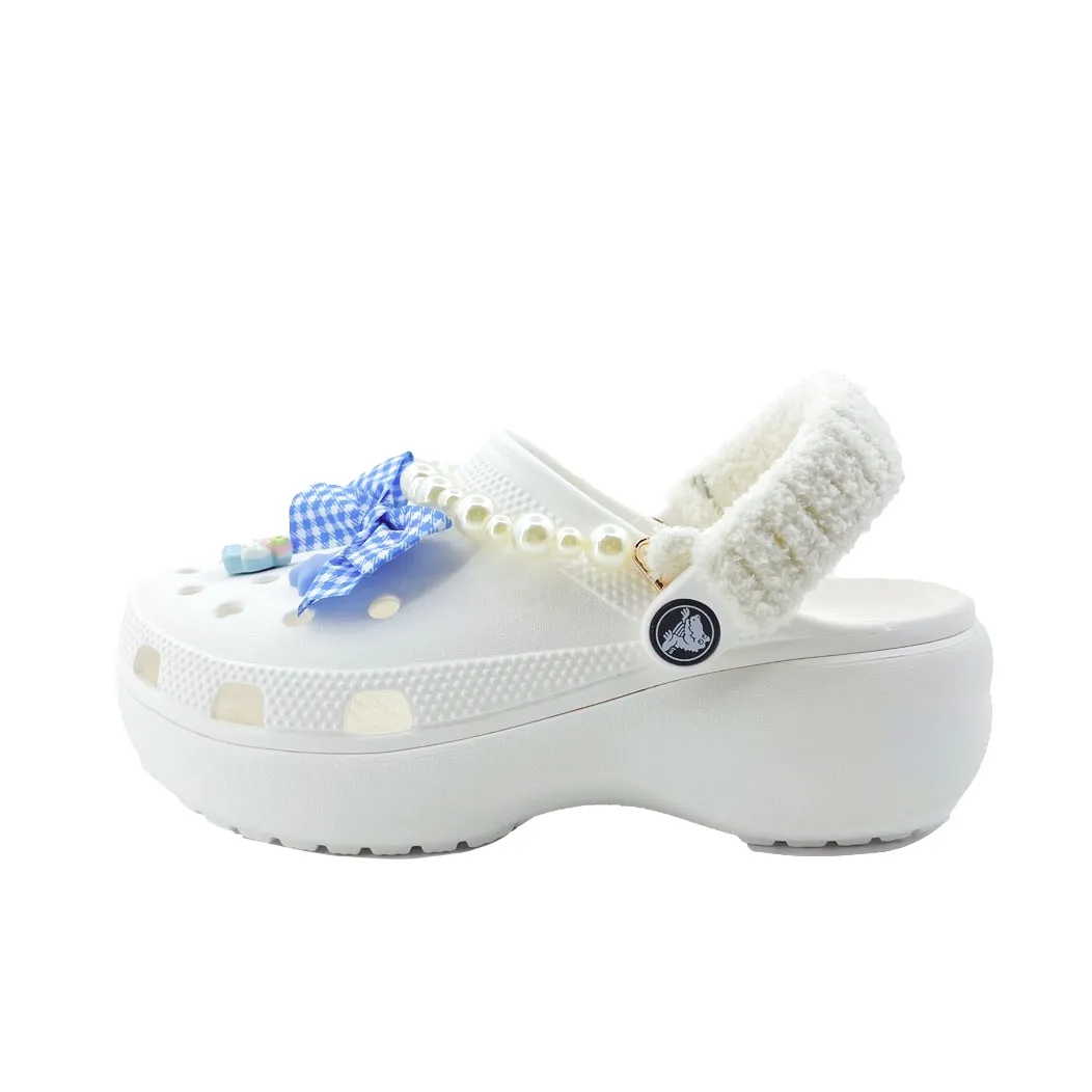 Crocs Classic Platform Clog EVA Clogs Unisex White