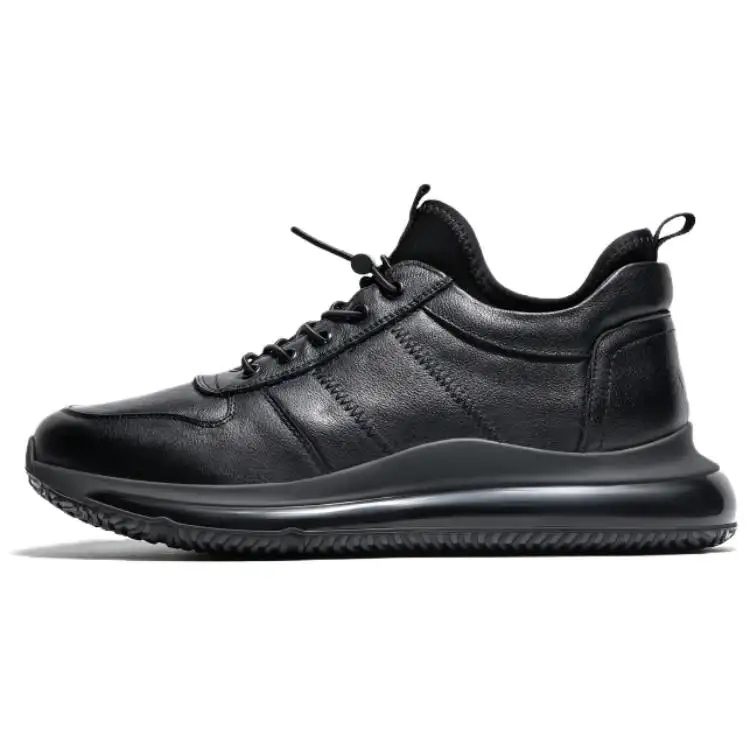 JANE HARLOW Leather Low top Casual Shoes Men's Black