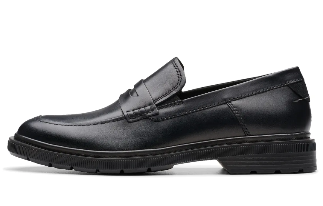Clarks Cow Leather Casual Shoes Men's Black
