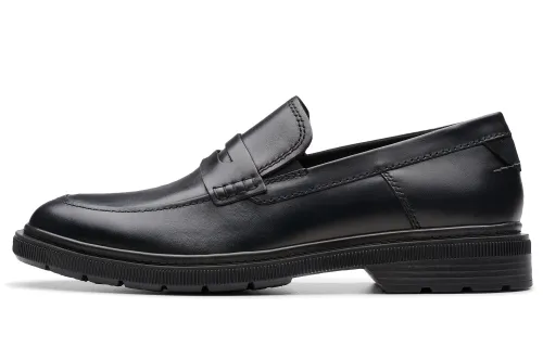 Clarks Cow Leather Casual Shoes Men's Black