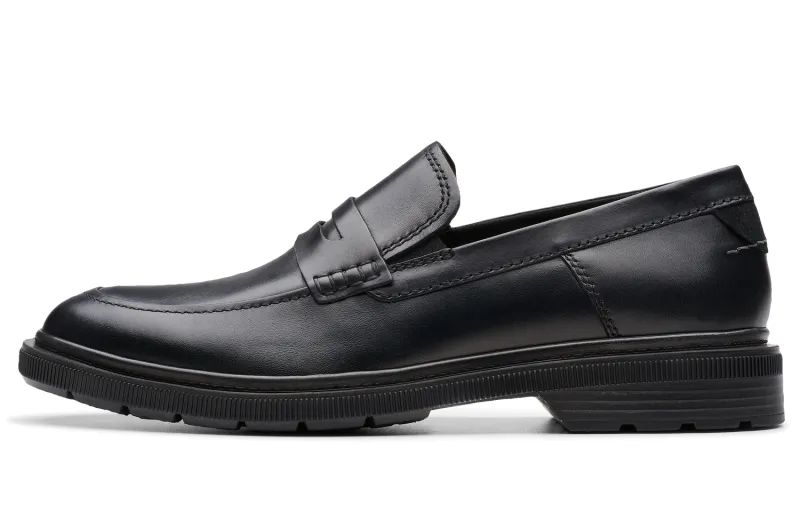 Clarks Cow Leather Casual Shoes Men's Black