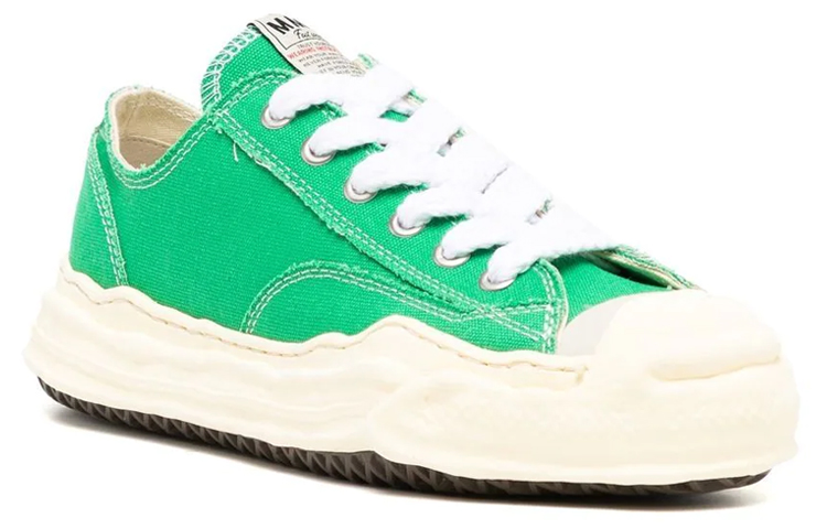 Кеды MIHARA YASUHIRO Hank OG Sole (зеленые) — фото 2