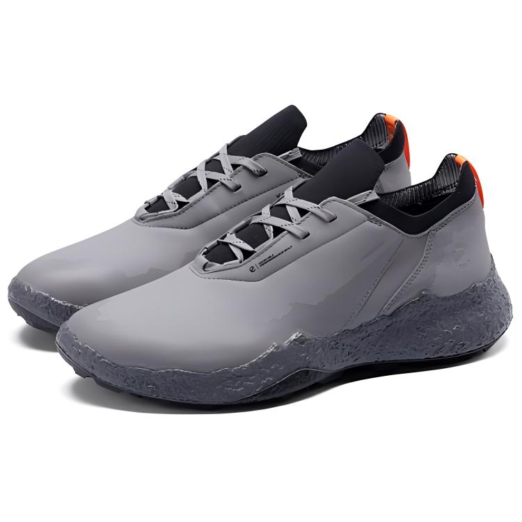 Ecco Golf Biom H5 Cow Leather Abrasion Resistant Low top Golf Shoes Men’s Gray