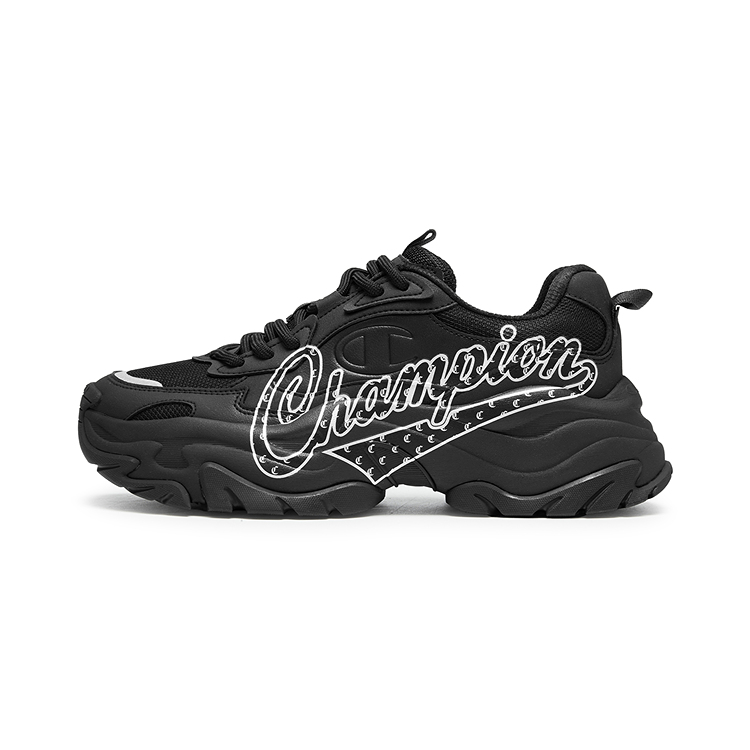 Женские кроссовки Champion Champ XXL League (черно-серебристые)