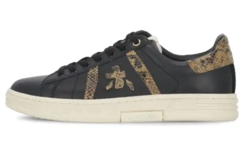 PREMIATA Leather Low top Skateboard Shoes Women's Black