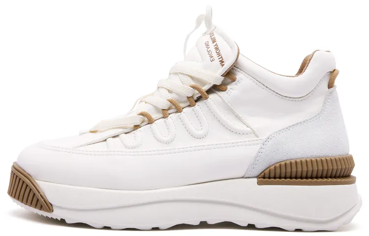Anthony Miles Casual Shoes Men's Low Top White Apricot