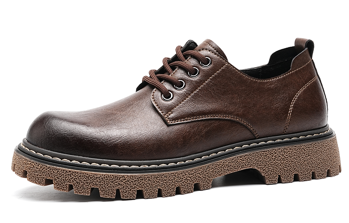 C°BANNER Leather Casual Shoes Men's Black Extra Large Size