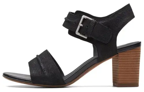 Clarks Leather One Strap Sandals Women's Black