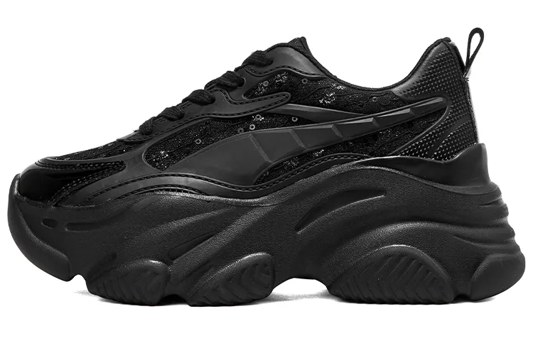 PACO GIL Chunky Sneakers Women's Low Top Black
